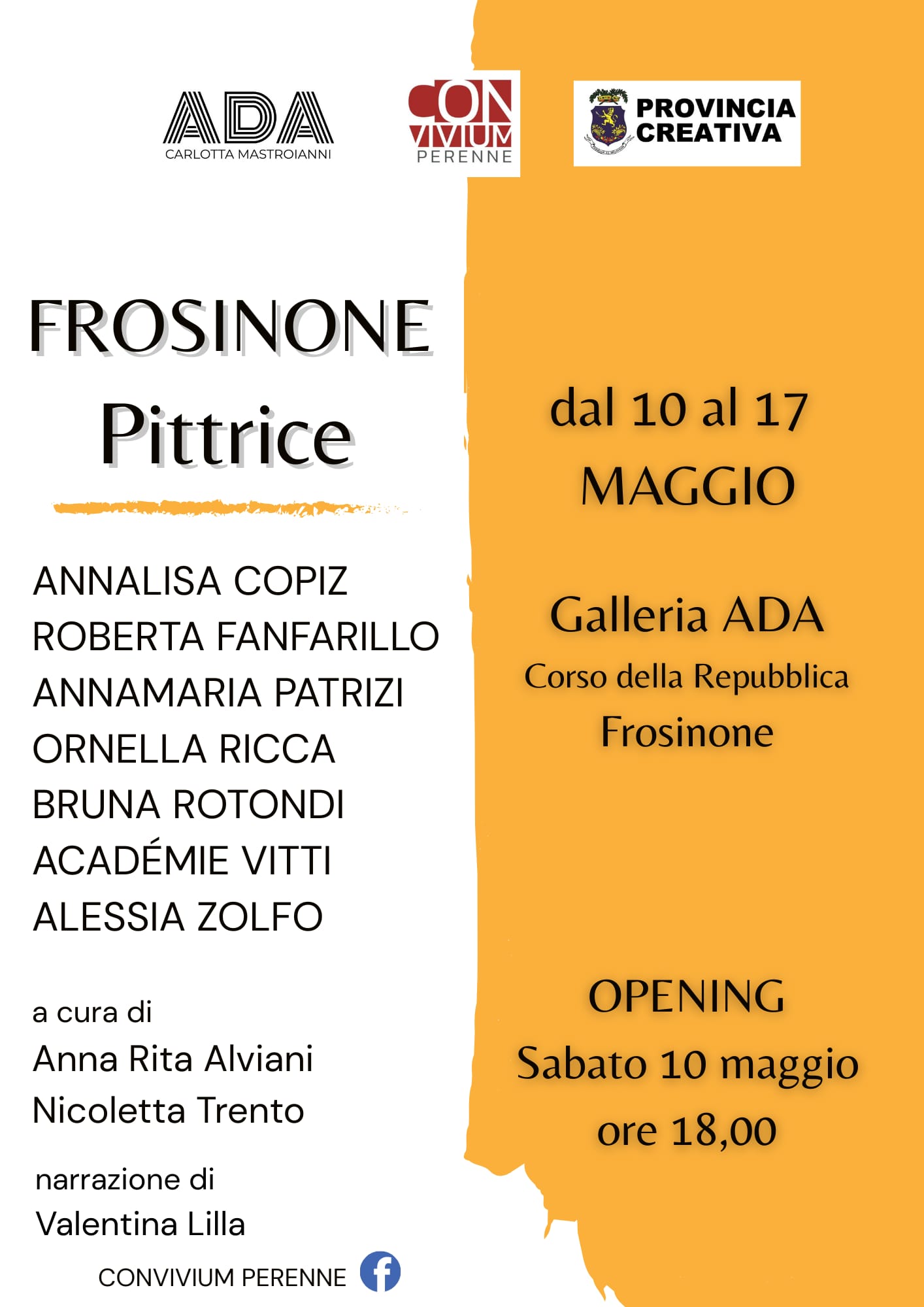 Alla Galleria ADA di Corso della Repubblica, un evento per valorizzare le pittrici della provincia