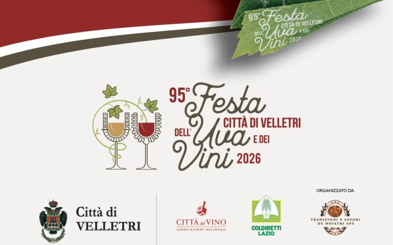 Velletri, Festa dell’Uva affidata all’APS Tradizioni e Sapori di Noiartri. Già diffuso programma ed eventi